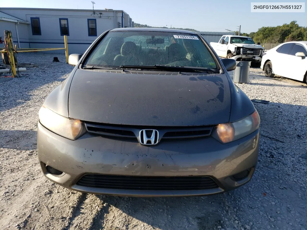 2007 Honda Civic Lx VIN: 2HGFG12667H551327 Lot: 71651164