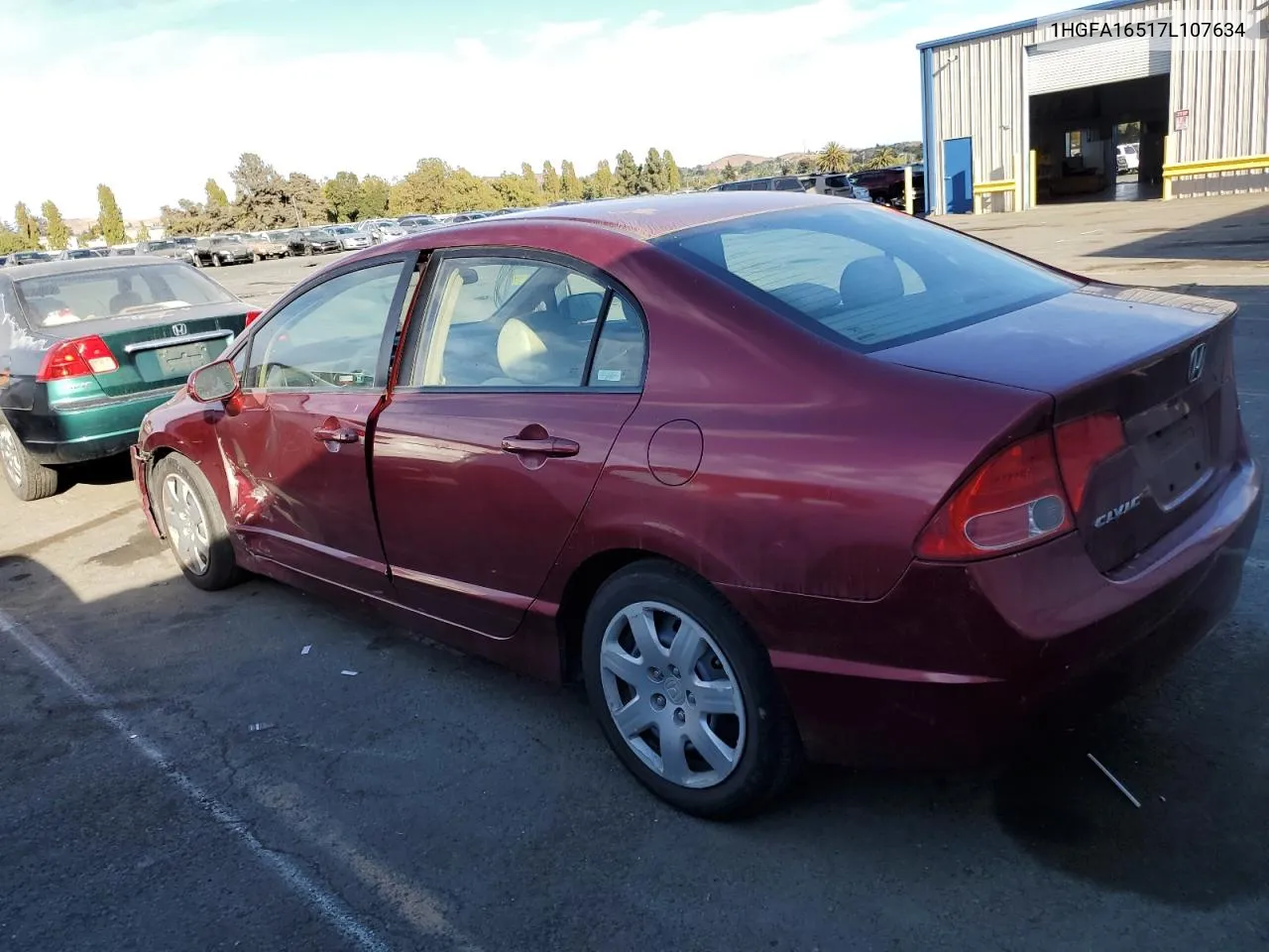 1HGFA16517L107634 2007 Honda Civic Lx