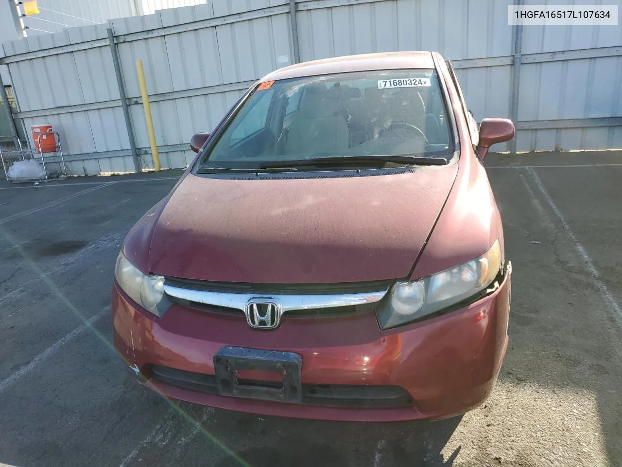 1HGFA16517L107634 2007 Honda Civic Lx