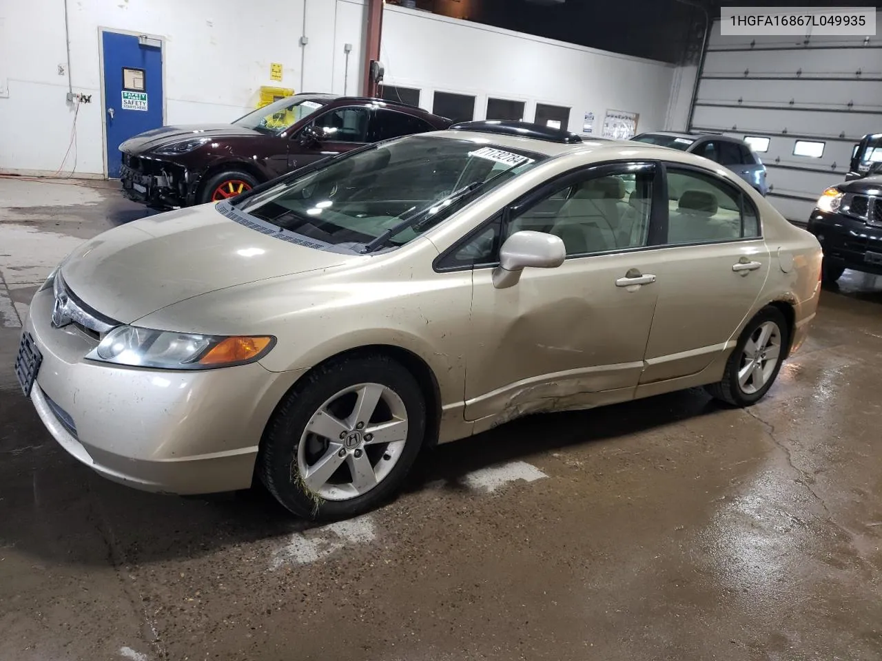 2007 Honda Civic Ex VIN: 1HGFA16867L049935 Lot: 71732784