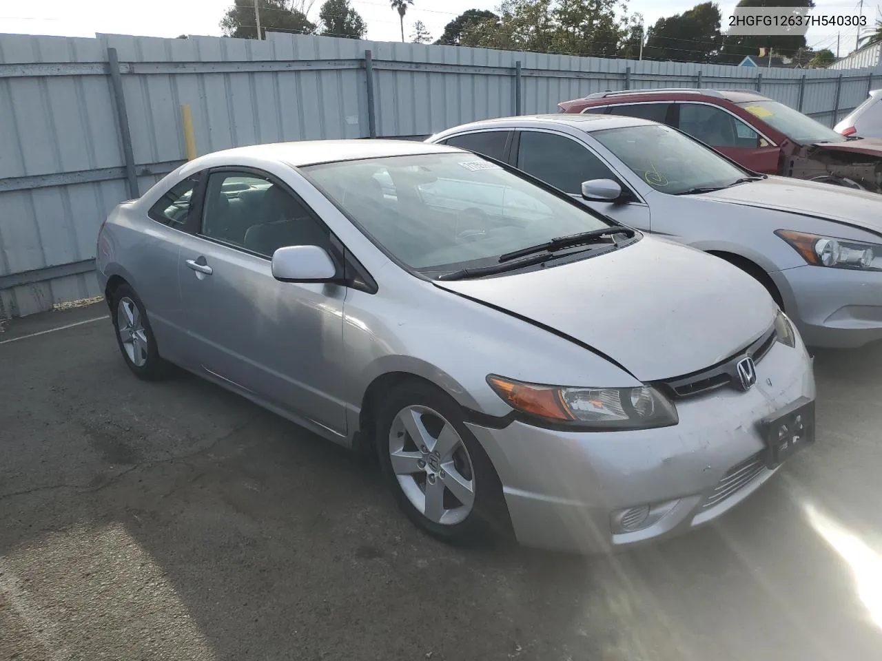 2007 Honda Civic Lx VIN: 2HGFG12637H540303 Lot: 71755964