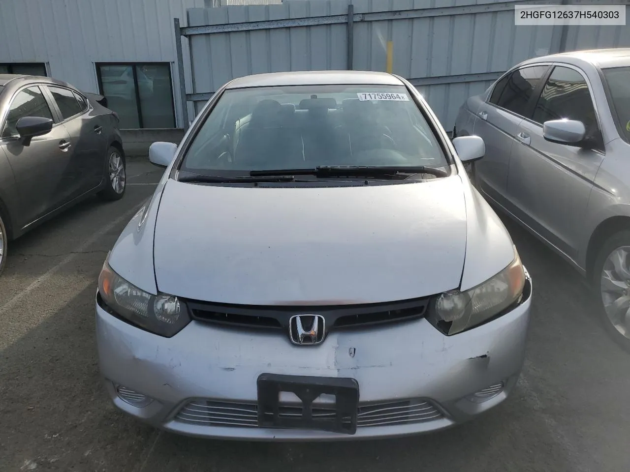 2007 Honda Civic Lx VIN: 2HGFG12637H540303 Lot: 71755964