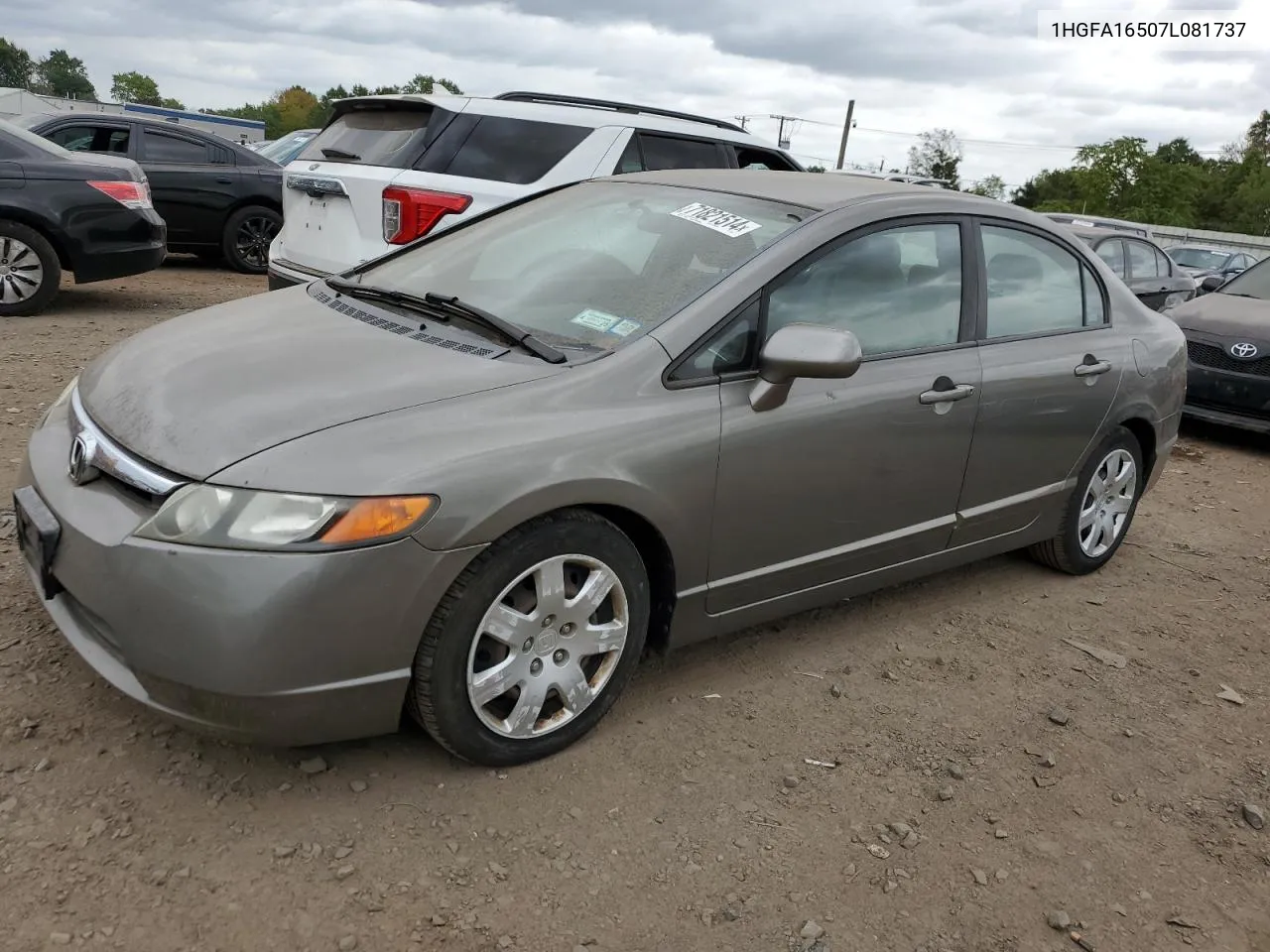 2007 Honda Civic Lx VIN: 1HGFA16507L081737 Lot: 71821514