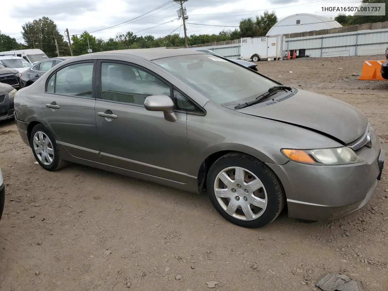 2007 Honda Civic Lx VIN: 1HGFA16507L081737 Lot: 71821514