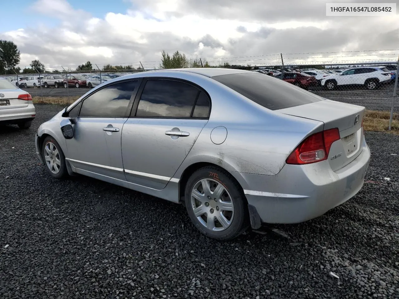 1HGFA16547L085452 2007 Honda Civic Lx