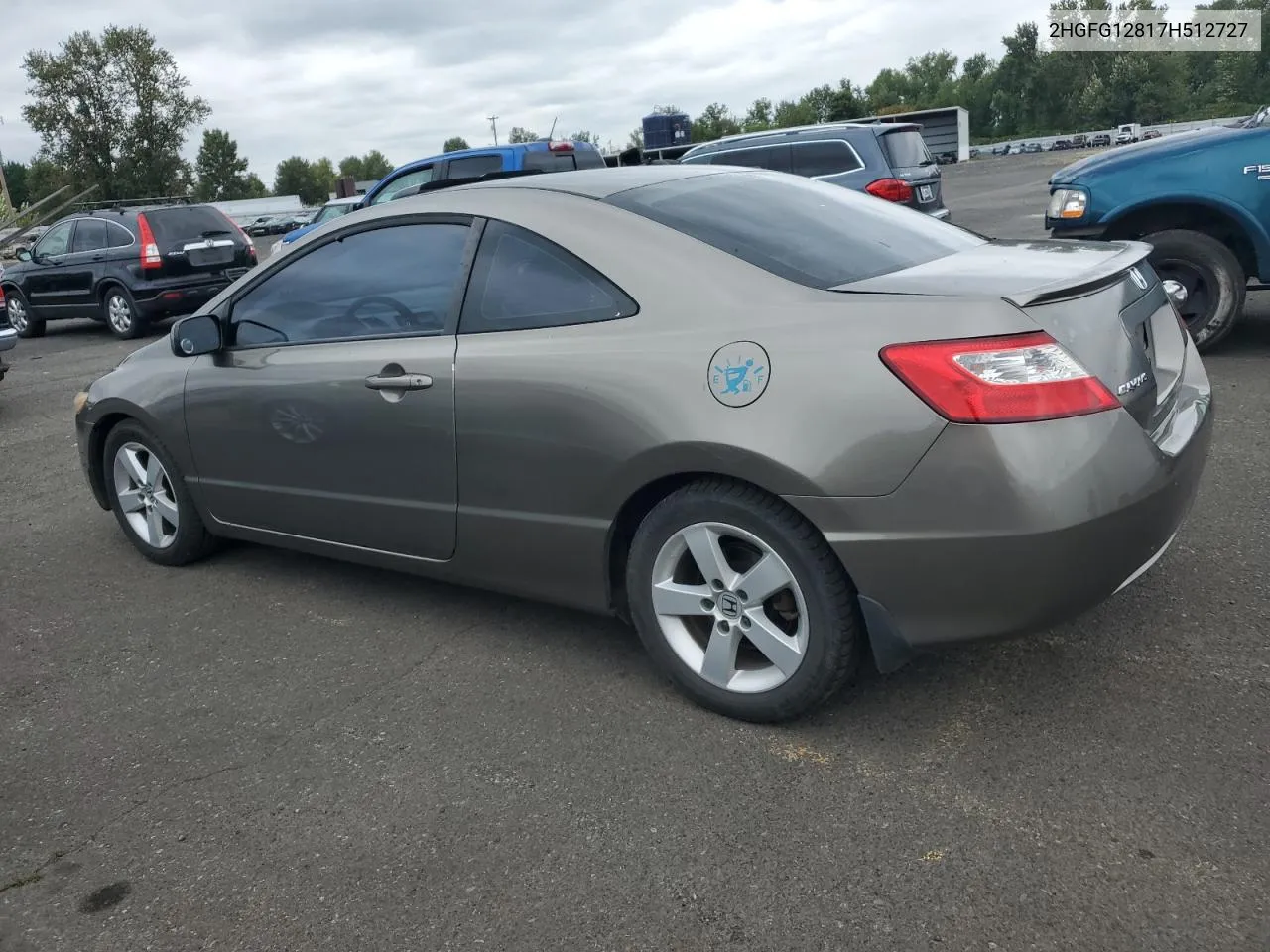 2007 Honda Civic Ex VIN: 2HGFG12817H512727 Lot: 72042494