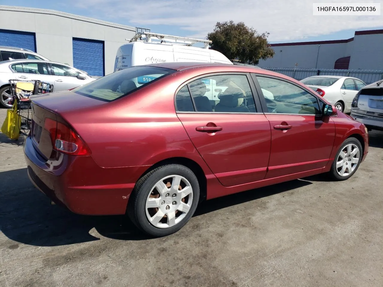 2007 Honda Civic Lx VIN: 1HGFA16597L000136 Lot: 72100524