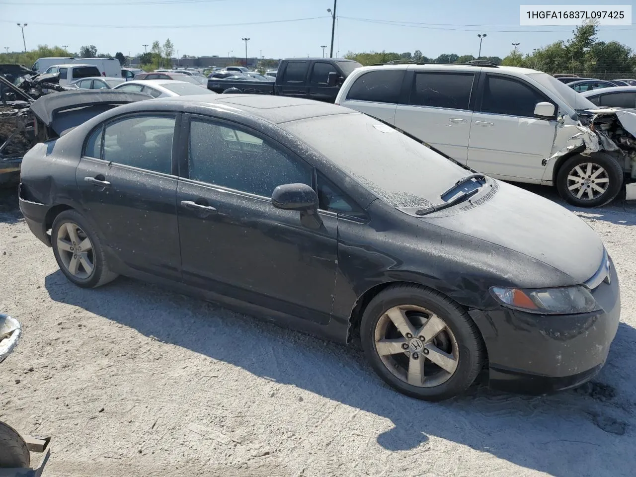 2007 Honda Civic Ex VIN: 1HGFA16837L097425 Lot: 72117294