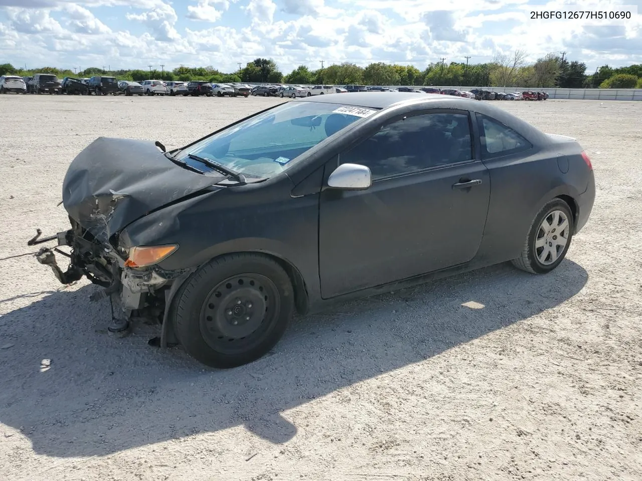 2007 Honda Civic Lx VIN: 2HGFG12677H510690 Lot: 72247184