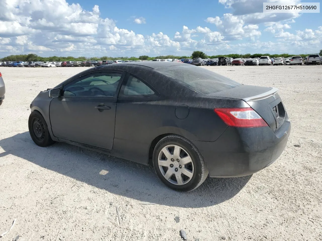 2007 Honda Civic Lx VIN: 2HGFG12677H510690 Lot: 72247184