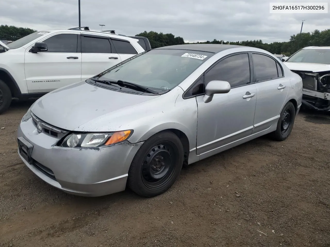 2007 Honda Civic Lx VIN: 2HGFA16517H300296 Lot: 72448734