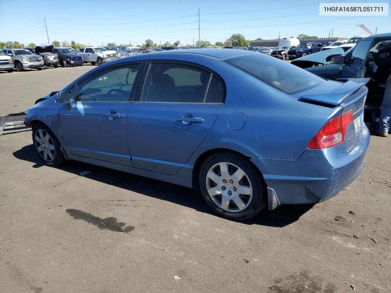 1HGFA16587L051711 2007 Honda Civic Lx