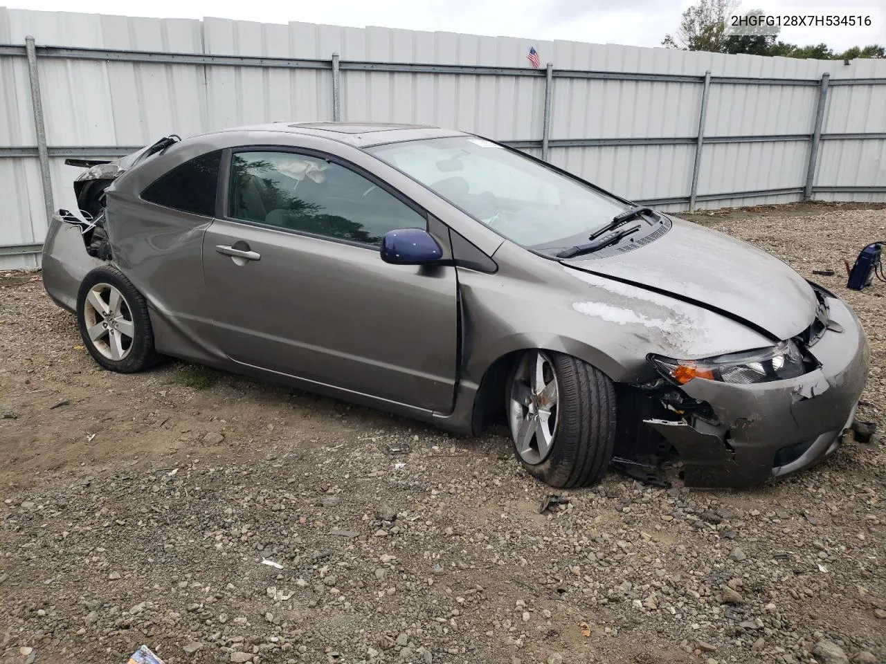 2007 Honda Civic Ex VIN: 2HGFG128X7H534516 Lot: 72886704