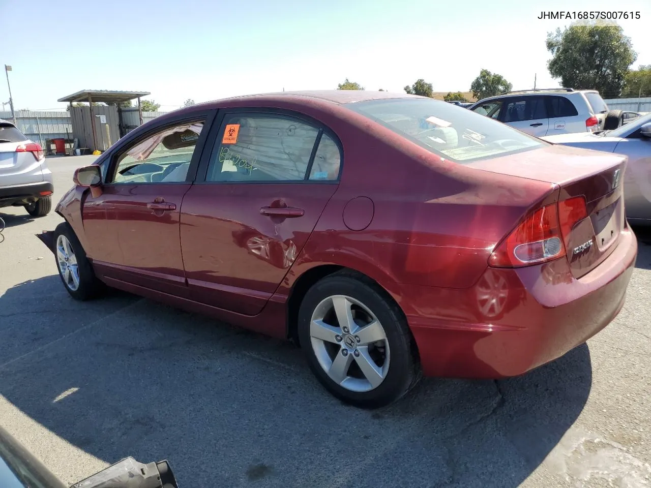 2007 Honda Civic Ex VIN: JHMFA16857S007615 Lot: 73004314