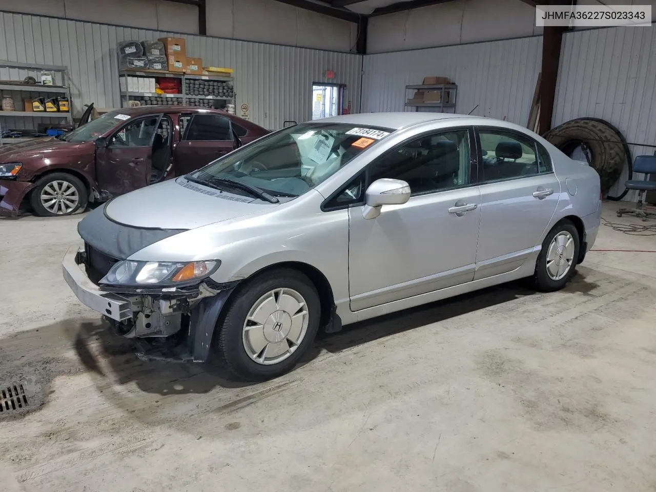 2007 Honda Civic Hybrid VIN: JHMFA36227S023343 Lot: 73184174