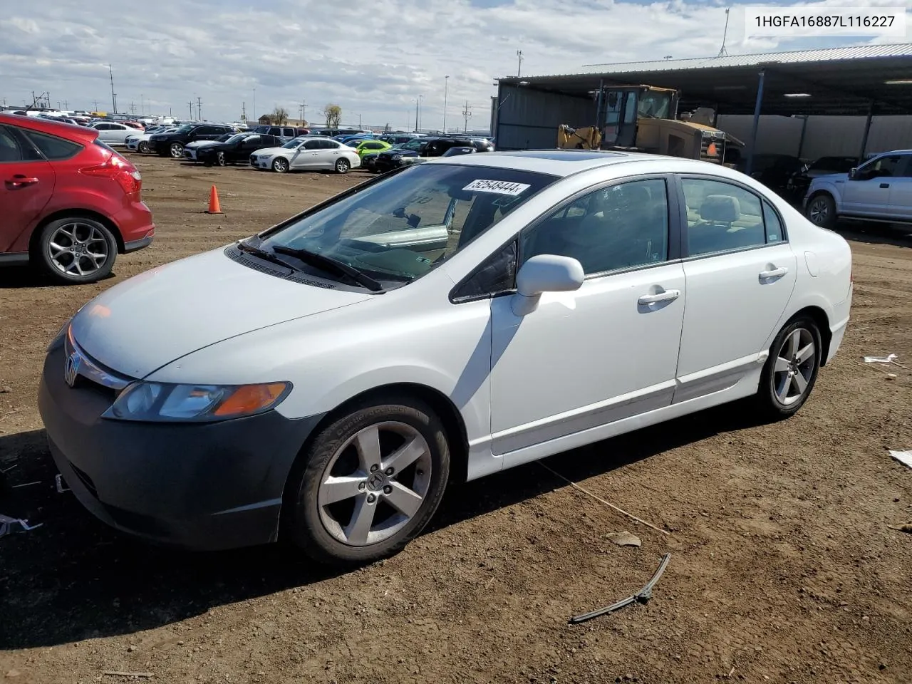 1HGFA16887L116227 2007 Honda Civic Ex