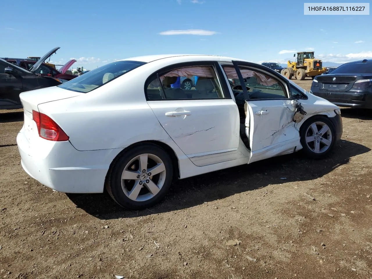 2007 Honda Civic Ex VIN: 1HGFA16887L116227 Lot: 73357394