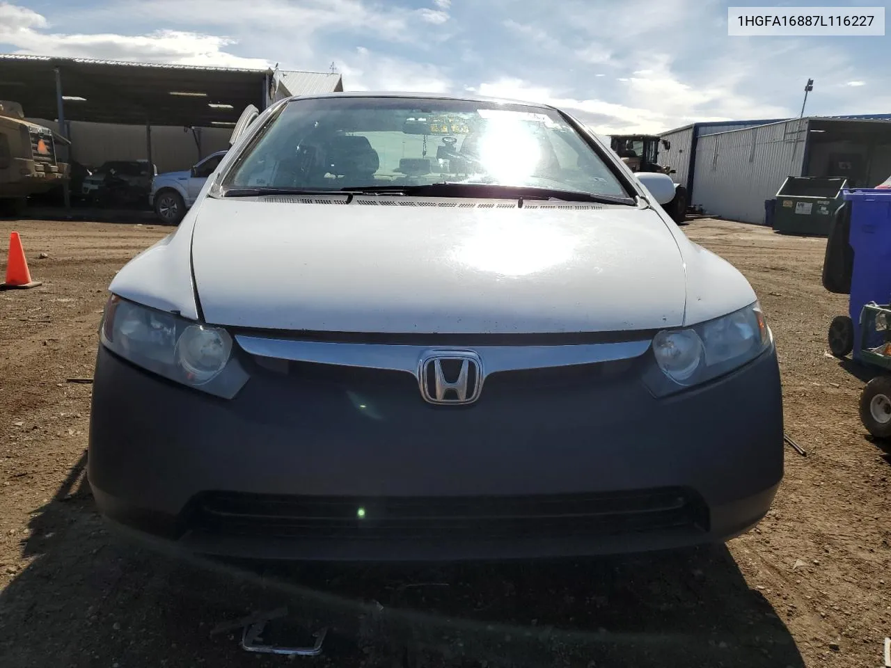 2007 Honda Civic Ex VIN: 1HGFA16887L116227 Lot: 73357394