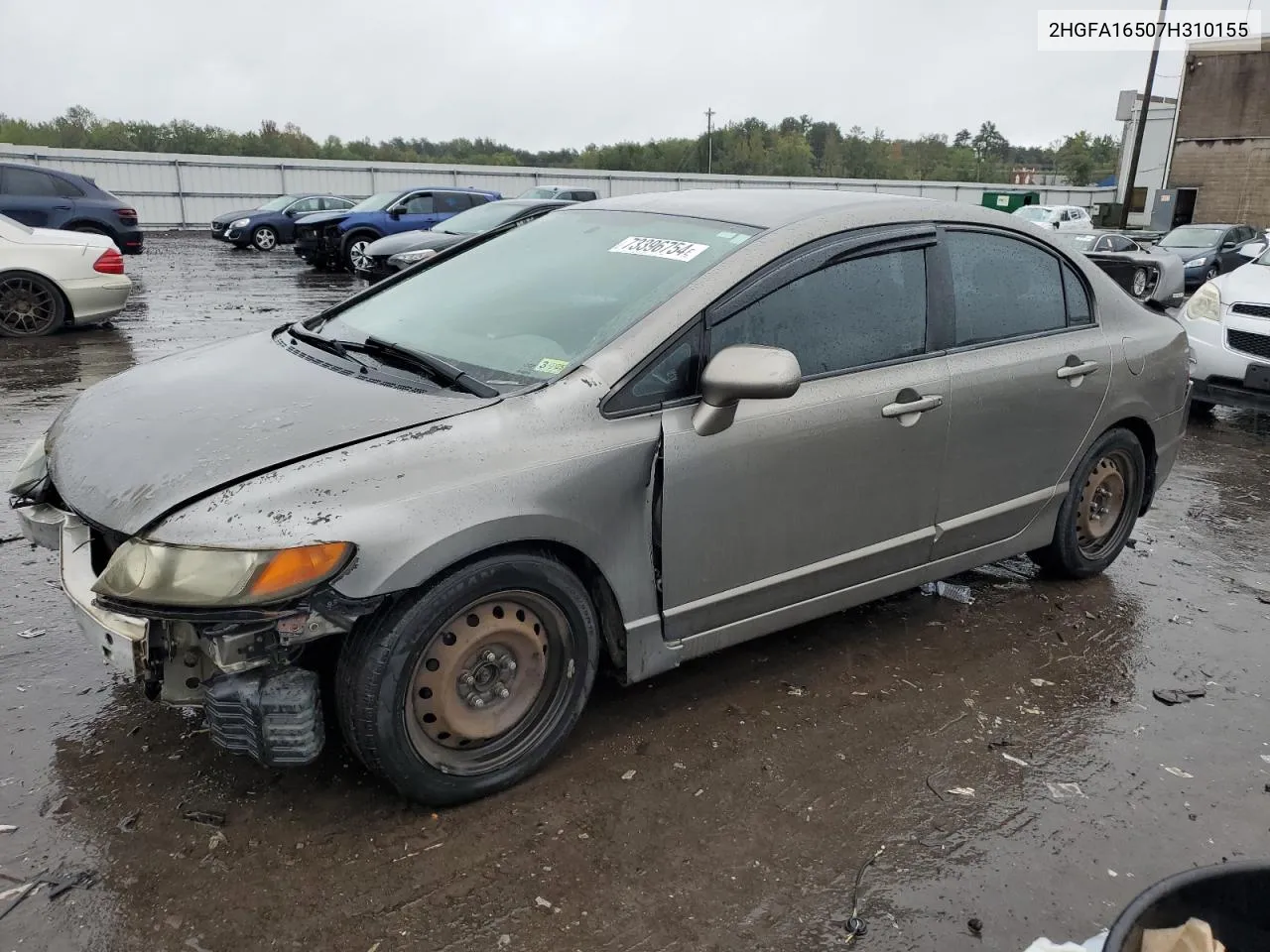 2007 Honda Civic Lx VIN: 2HGFA16507H310155 Lot: 73396754