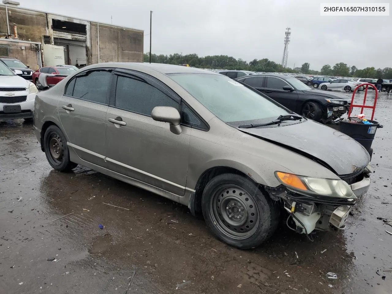 2007 Honda Civic Lx VIN: 2HGFA16507H310155 Lot: 73396754