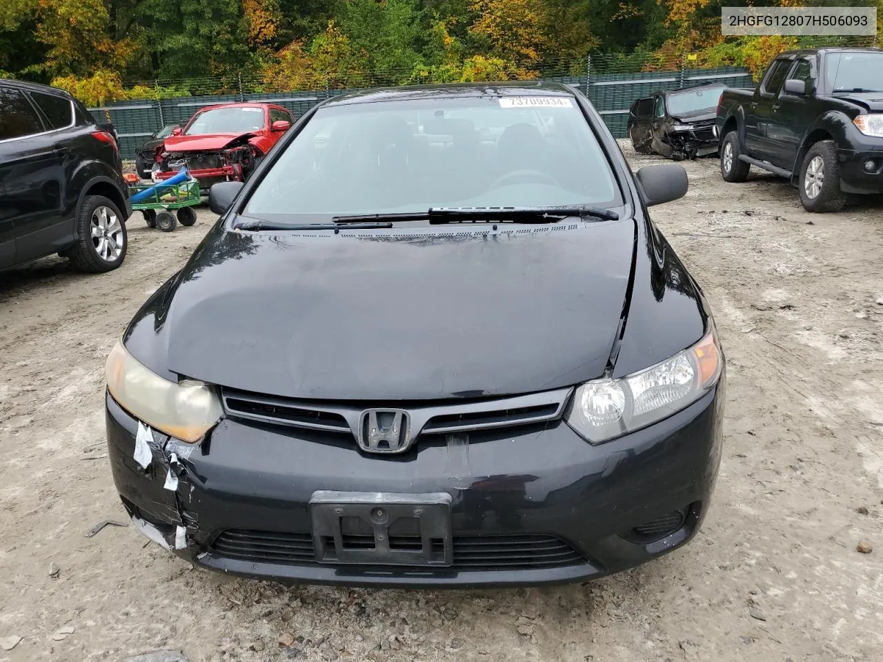 2007 Honda Civic Ex VIN: 2HGFG12807H506093 Lot: 73709934