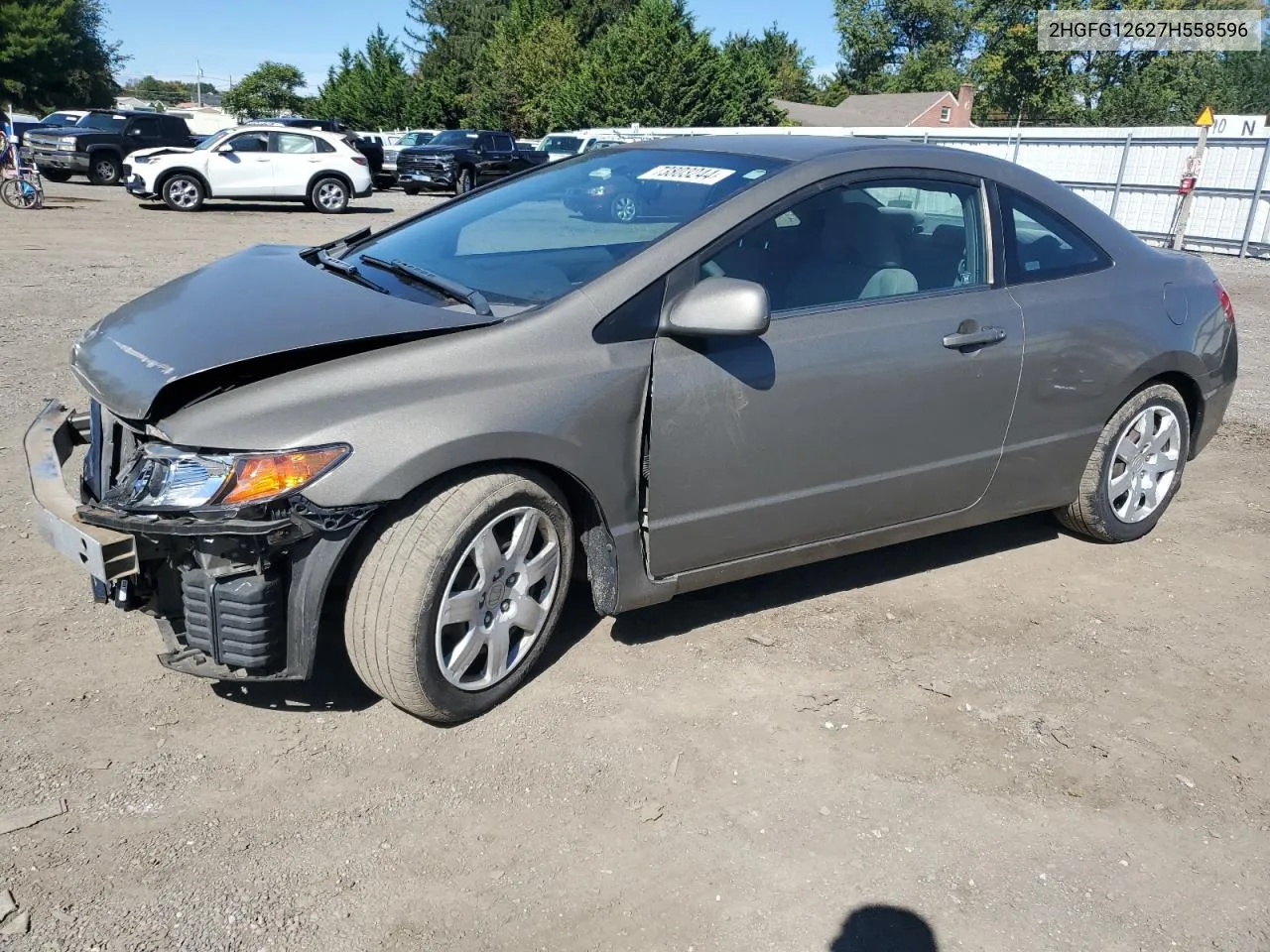 2007 Honda Civic Lx VIN: 2HGFG12627H558596 Lot: 73803244