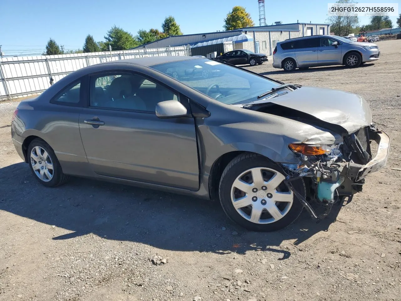 2007 Honda Civic Lx VIN: 2HGFG12627H558596 Lot: 73803244