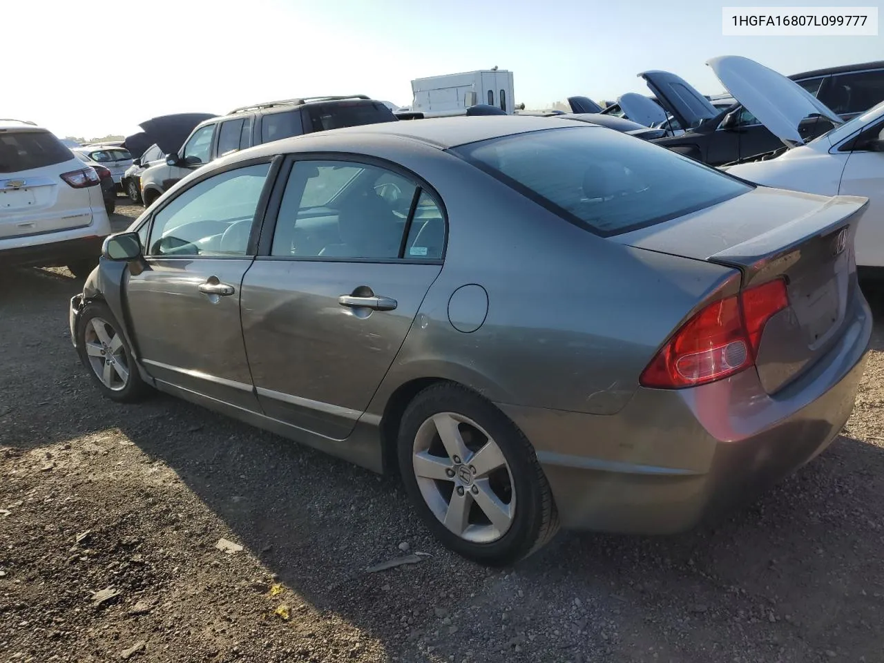 2007 Honda Civic Ex VIN: 1HGFA16807L099777 Lot: 73931044