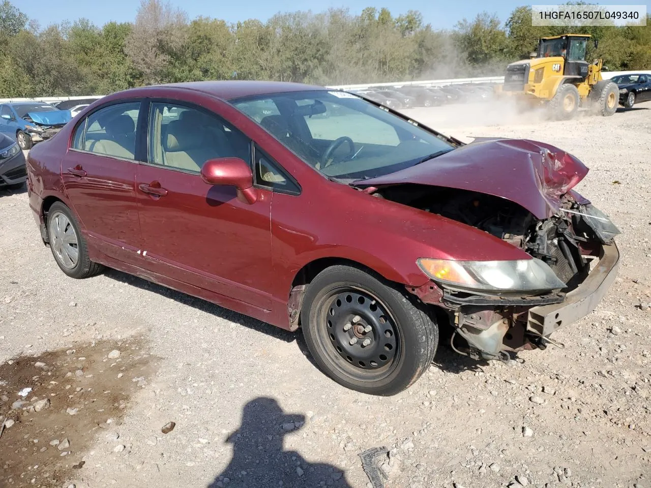 1HGFA16507L049340 2007 Honda Civic Lx