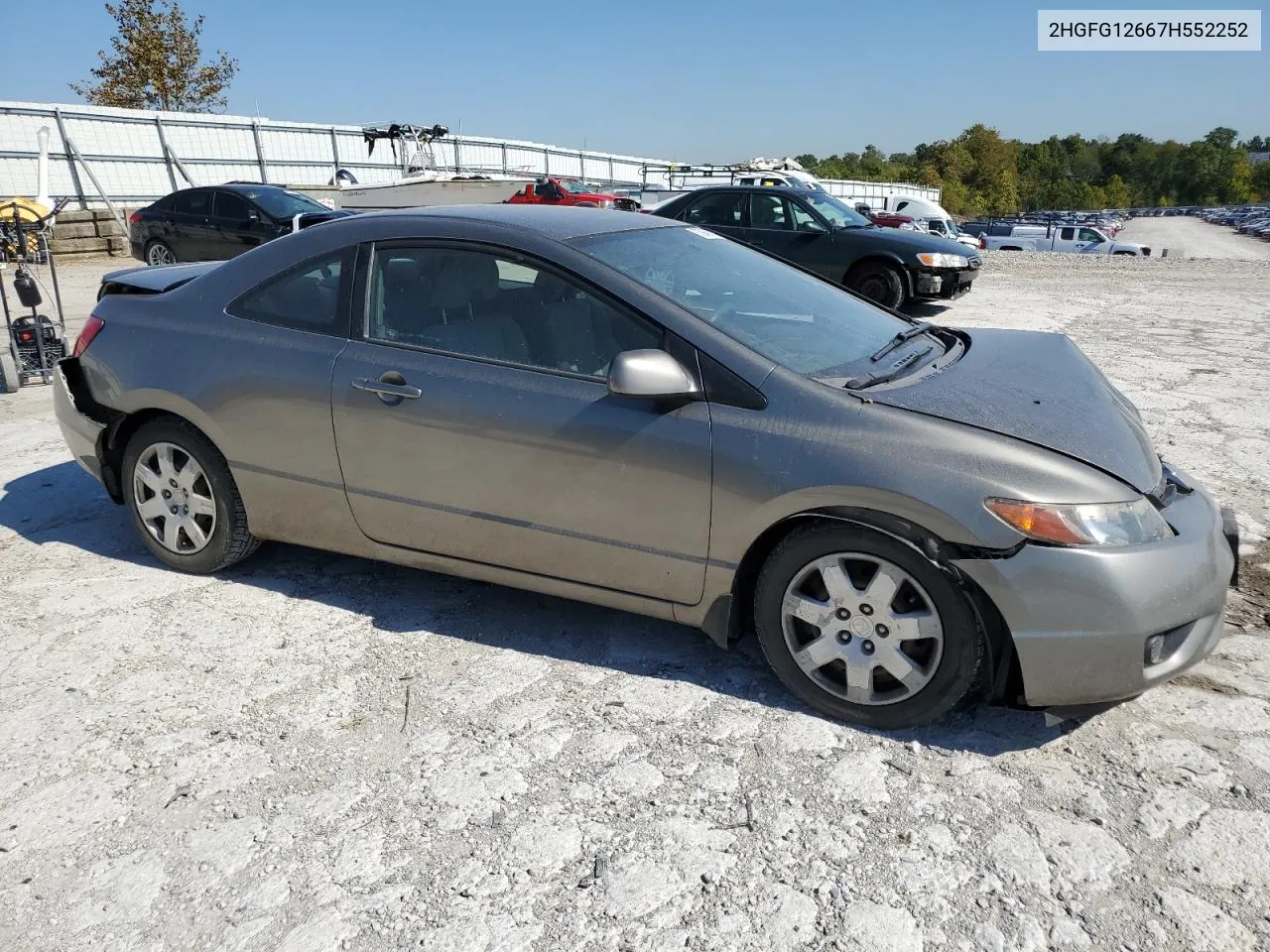 2007 Honda Civic Lx VIN: 2HGFG12667H552252 Lot: 73946974