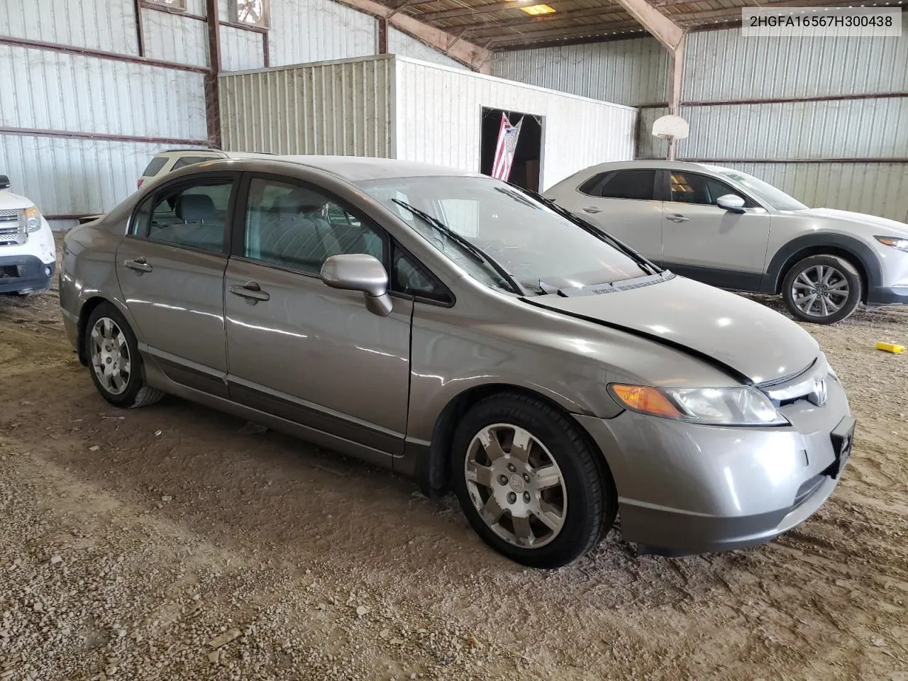 2007 Honda Civic Lx VIN: 2HGFA16567H300438 Lot: 74014994