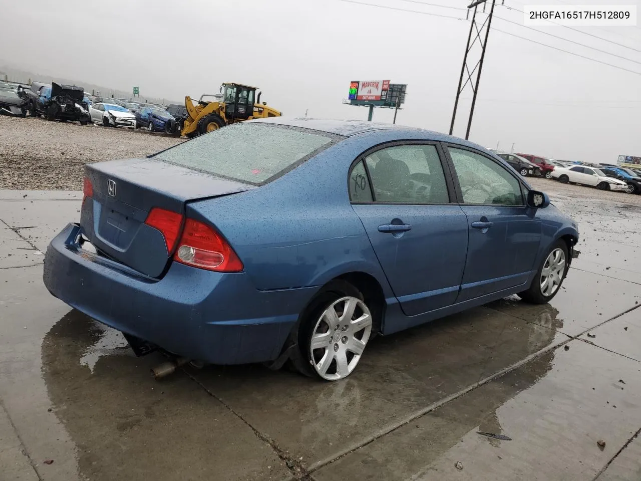 2007 Honda Civic Lx VIN: 2HGFA16517H512809 Lot: 74206334