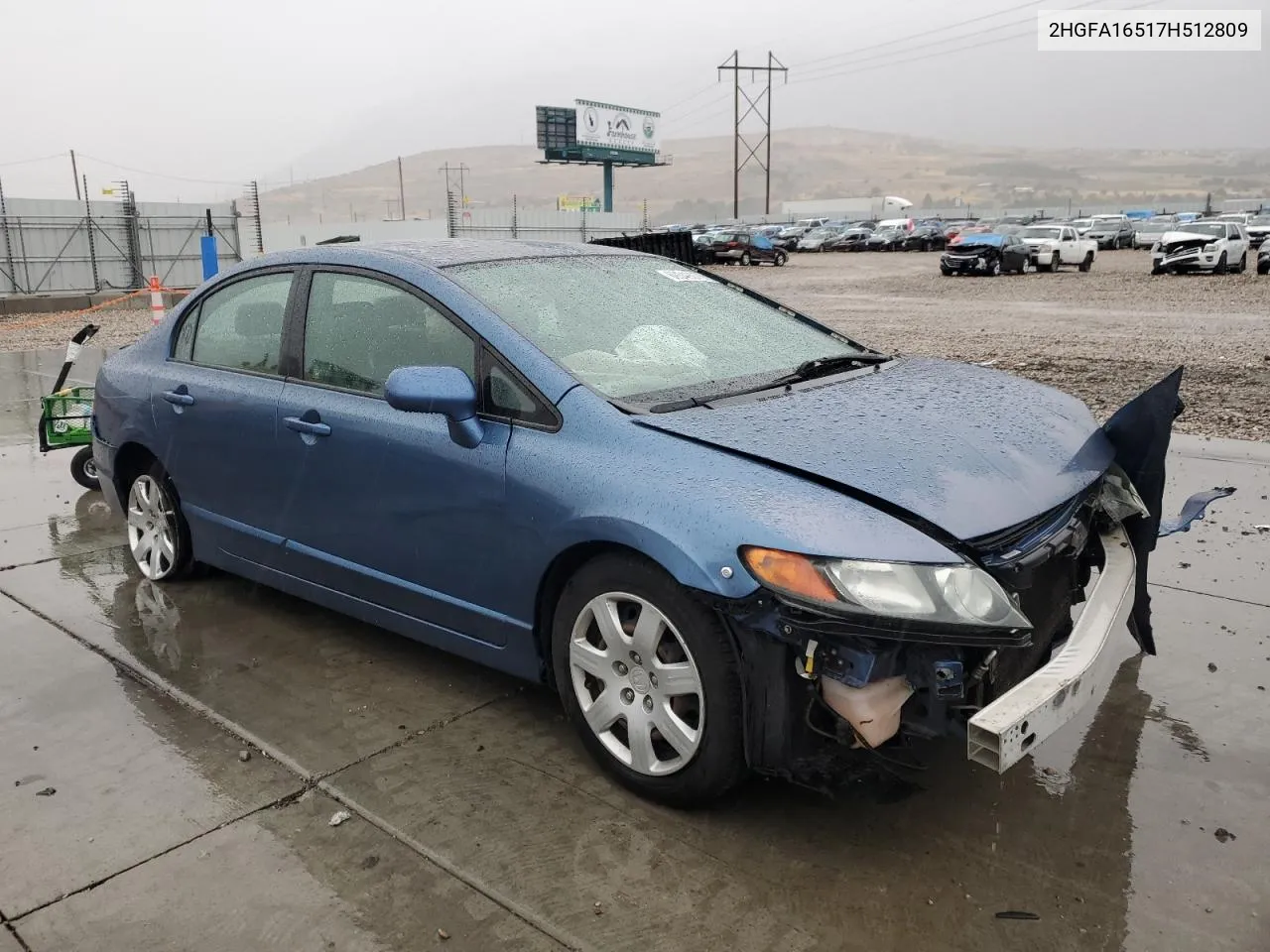 2007 Honda Civic Lx VIN: 2HGFA16517H512809 Lot: 74206334