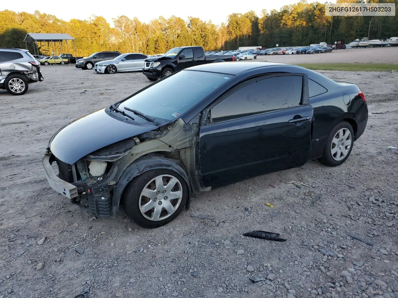 2007 Honda Civic Lx VIN: 2HGFG12617H503203 Lot: 74332904