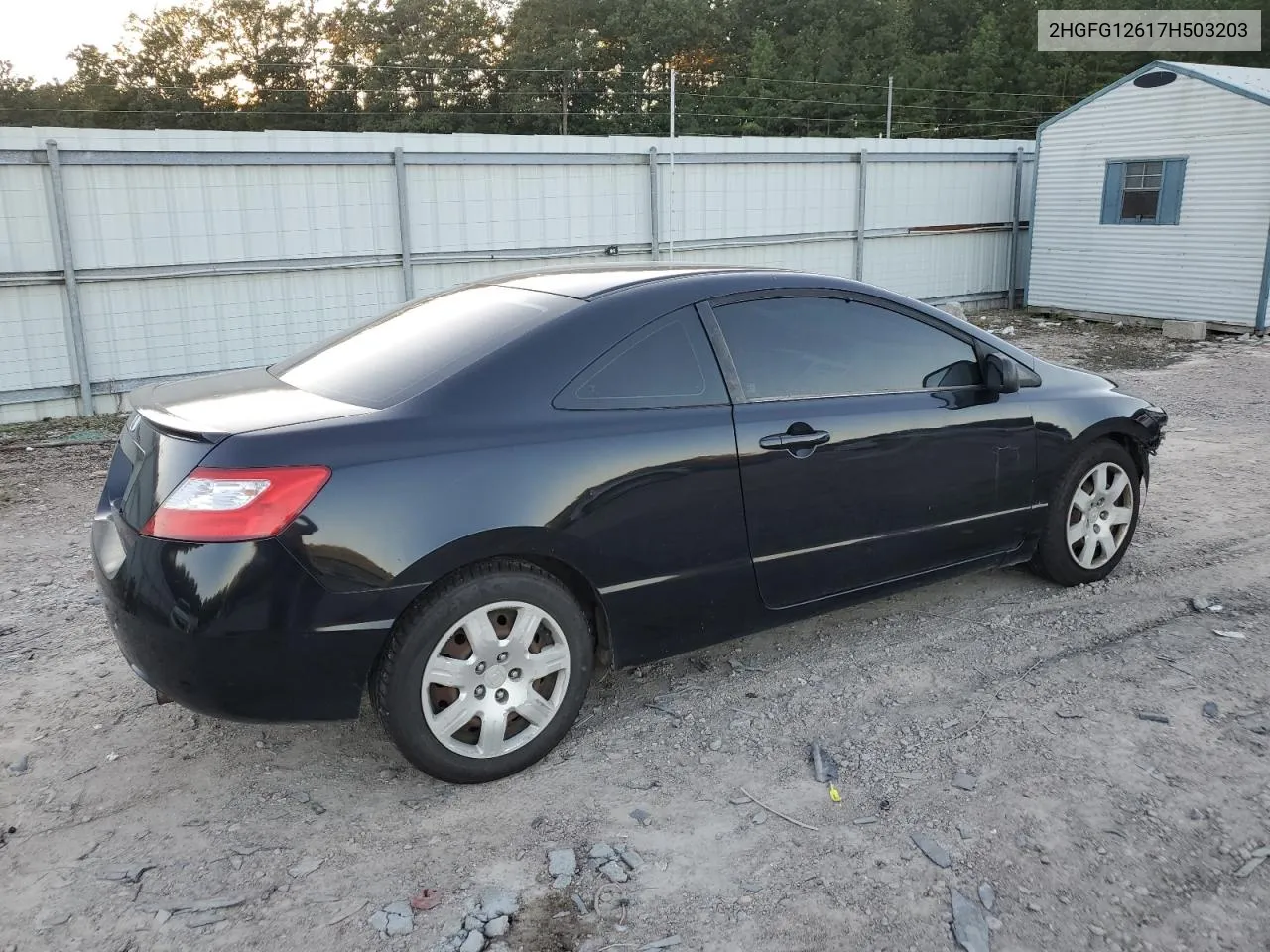 2007 Honda Civic Lx VIN: 2HGFG12617H503203 Lot: 74332904