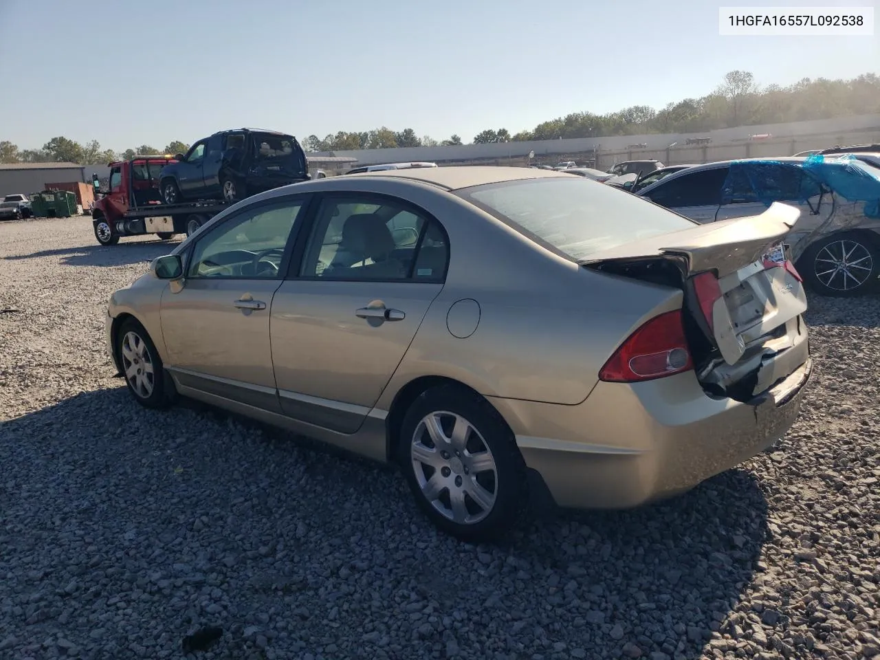 2007 Honda Civic Lx VIN: 1HGFA16557L092538 Lot: 74486574