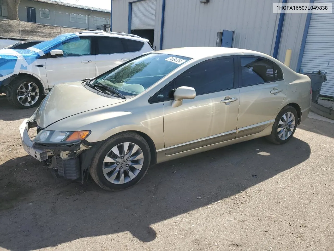 2007 Honda Civic Lx VIN: 1HGFA16507L049838 Lot: 74584324