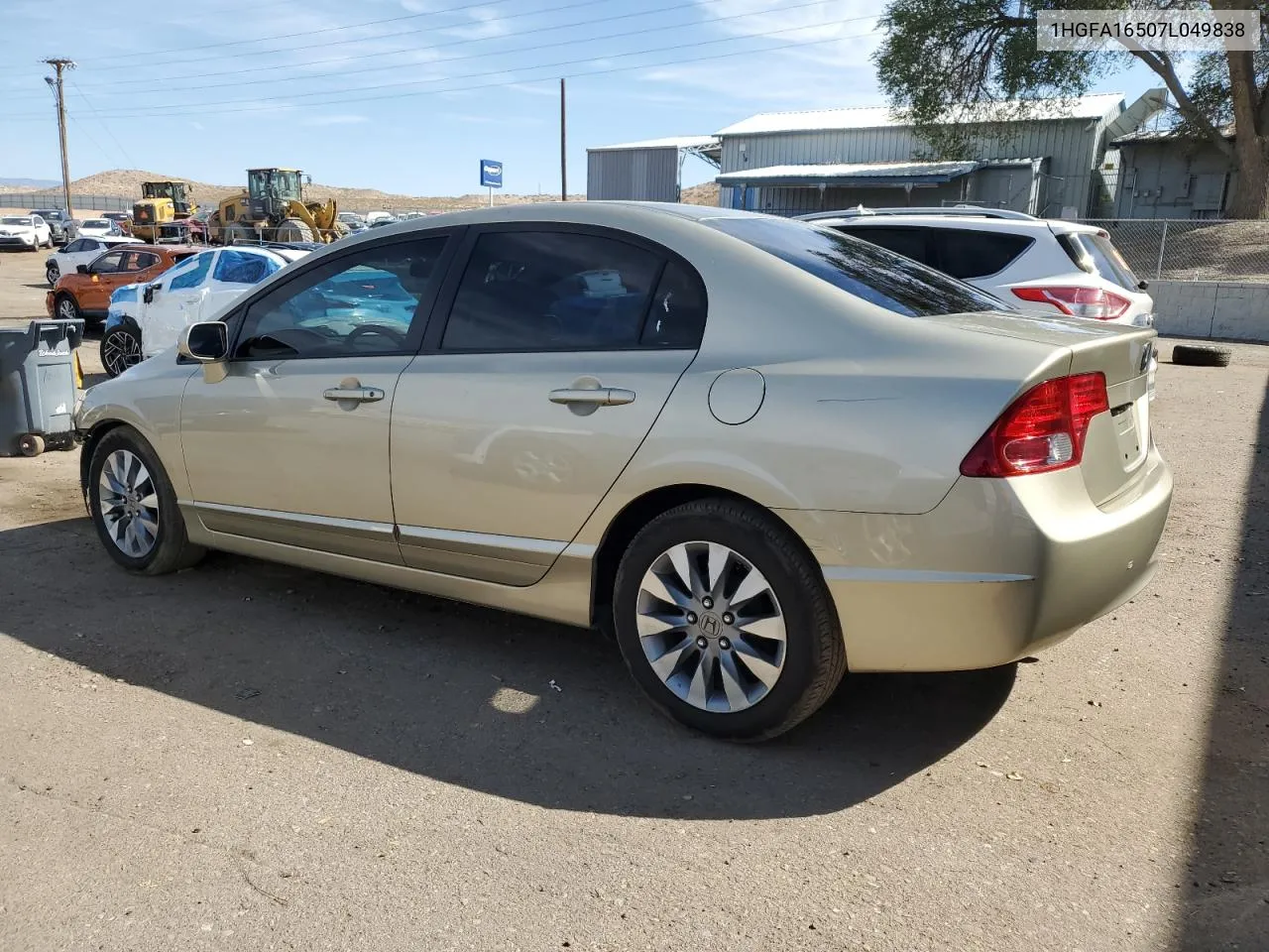 2007 Honda Civic Lx VIN: 1HGFA16507L049838 Lot: 74584324