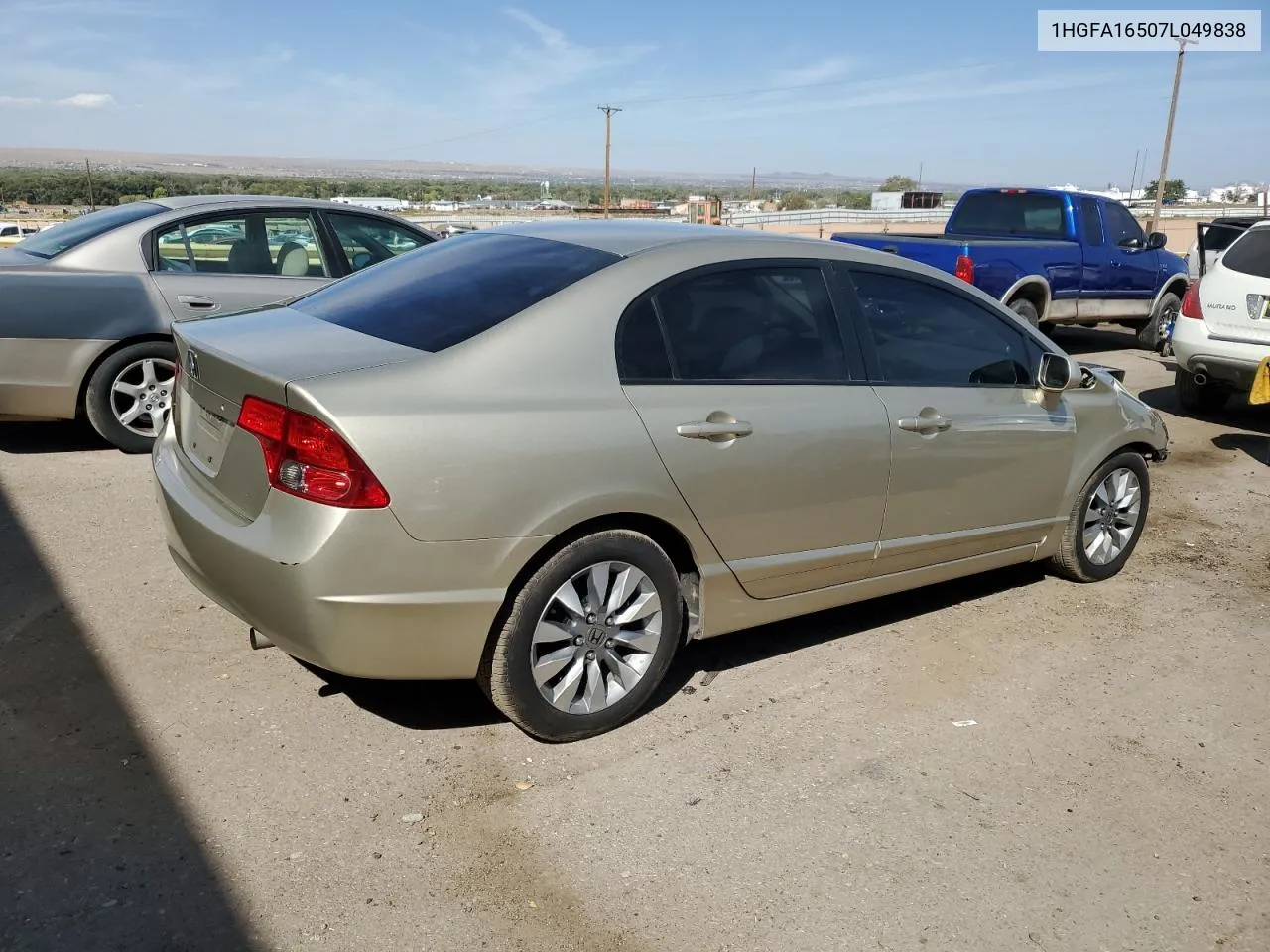 2007 Honda Civic Lx VIN: 1HGFA16507L049838 Lot: 74584324