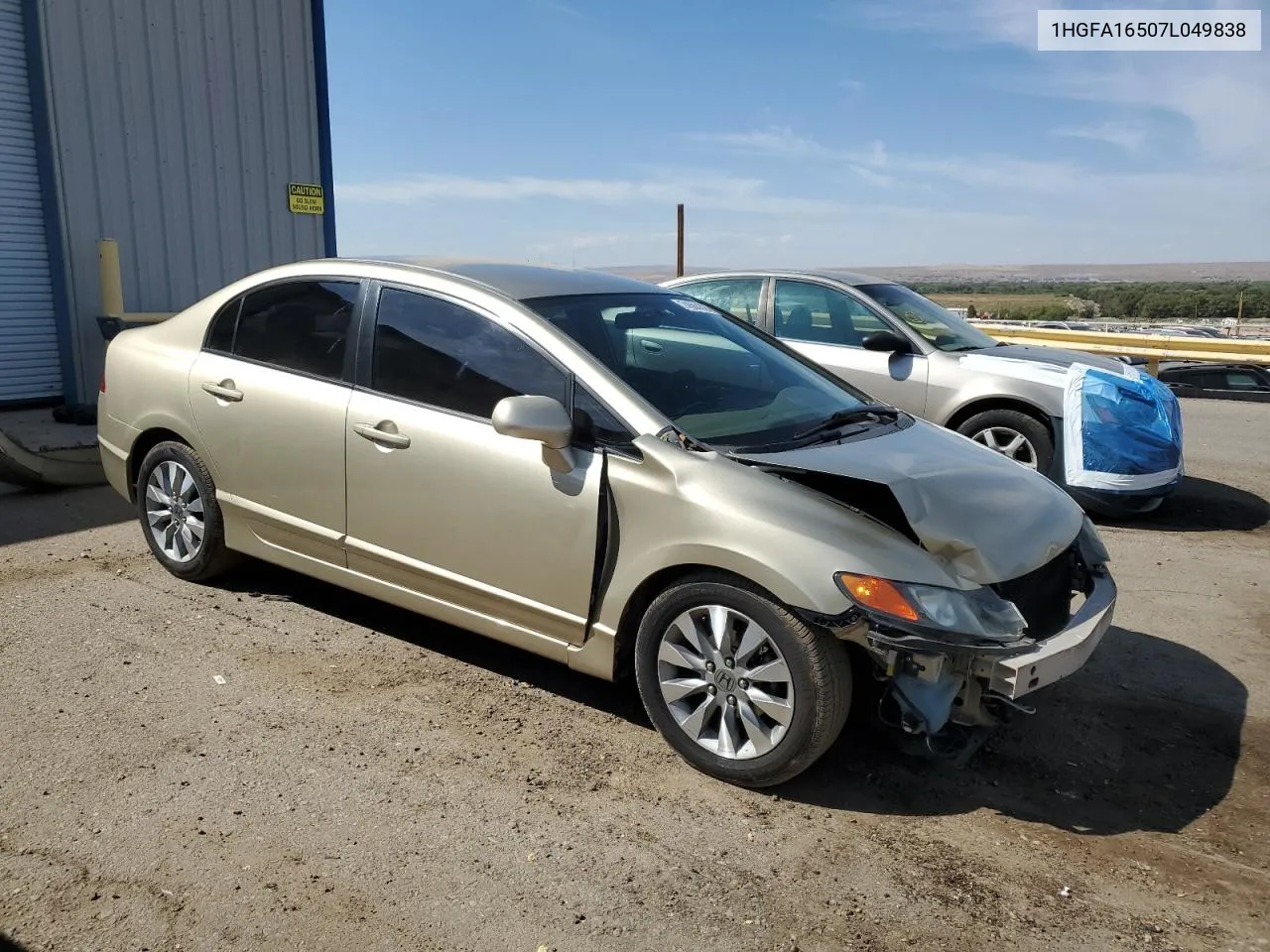 2007 Honda Civic Lx VIN: 1HGFA16507L049838 Lot: 74584324