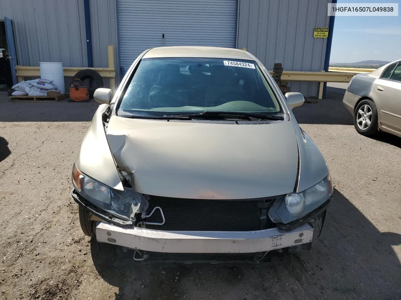 2007 Honda Civic Lx VIN: 1HGFA16507L049838 Lot: 74584324