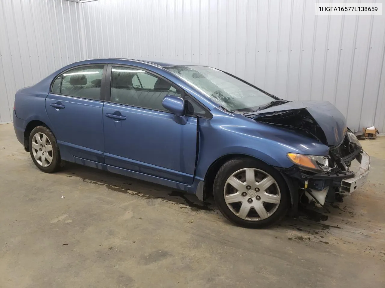 2007 Honda Civic Lx VIN: 1HGFA16577L138659 Lot: 74925494