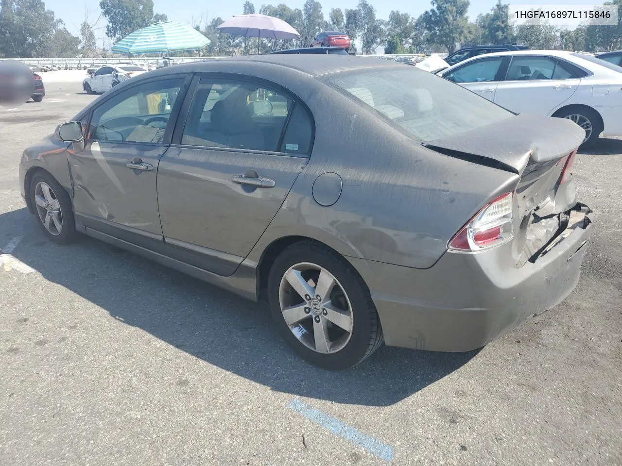 2007 Honda Civic Ex VIN: 1HGFA16897L115846 Lot: 74972004