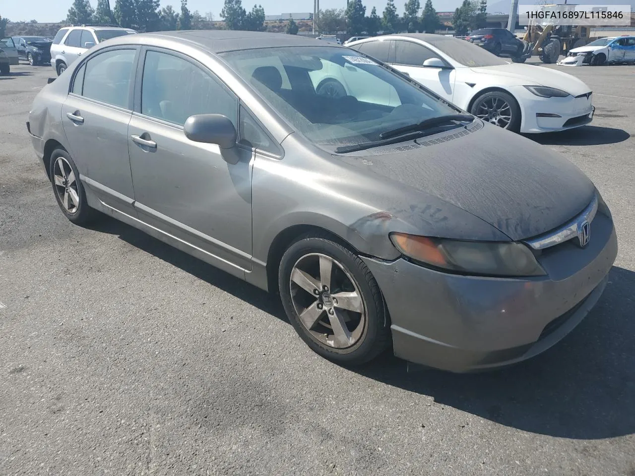 2007 Honda Civic Ex VIN: 1HGFA16897L115846 Lot: 74972004