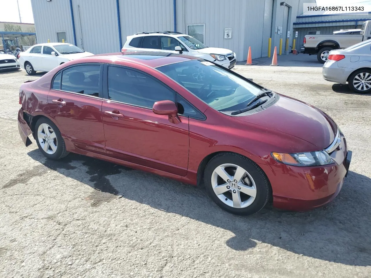 1HGFA16867L113343 2007 Honda Civic Ex