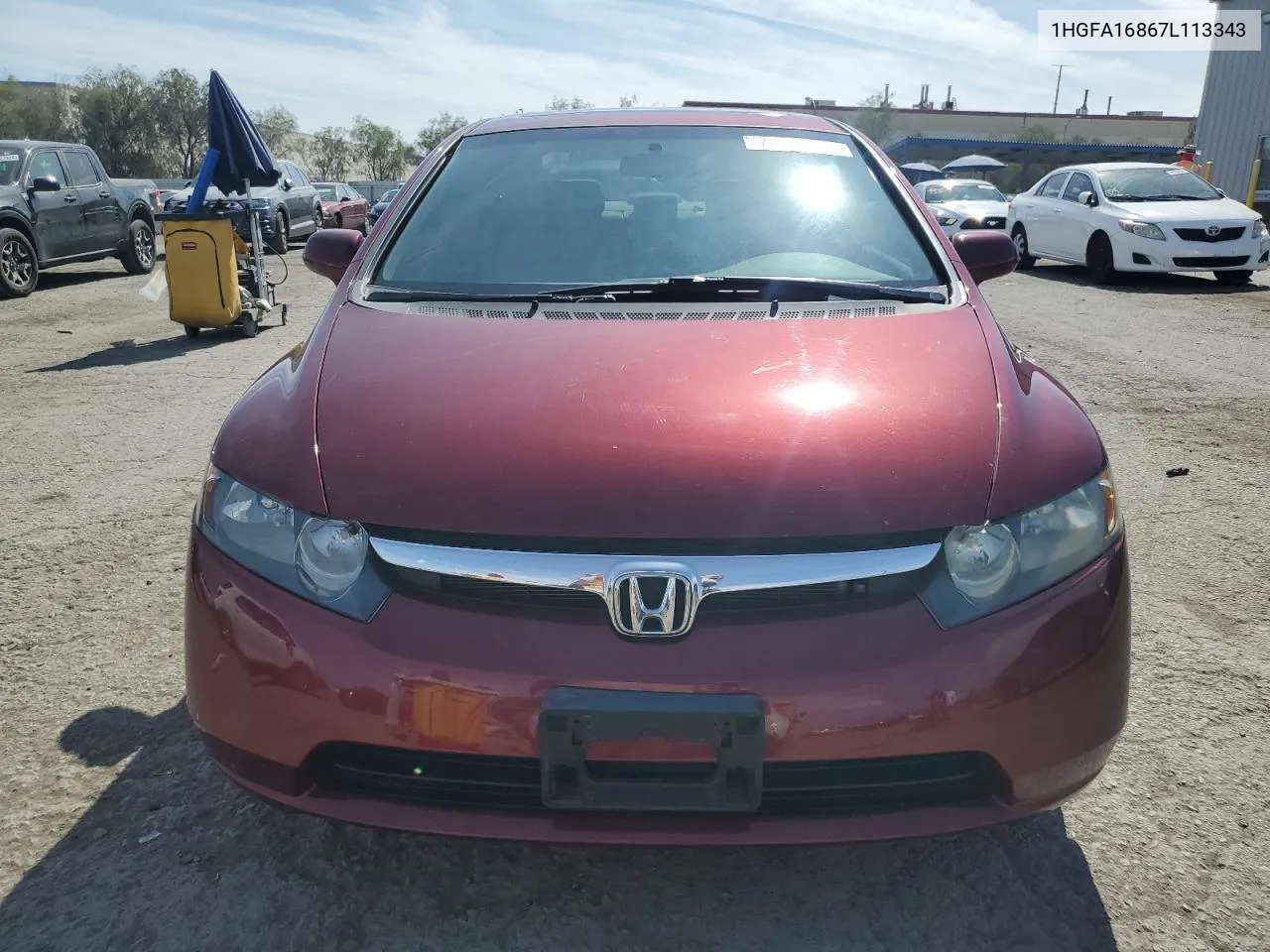 1HGFA16867L113343 2007 Honda Civic Ex