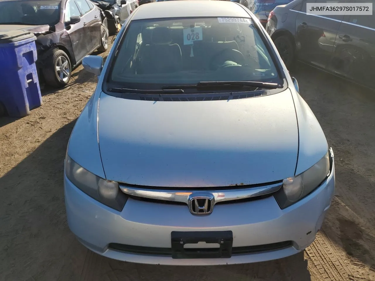 JHMFA36297S017572 2007 Honda Civic Hybrid