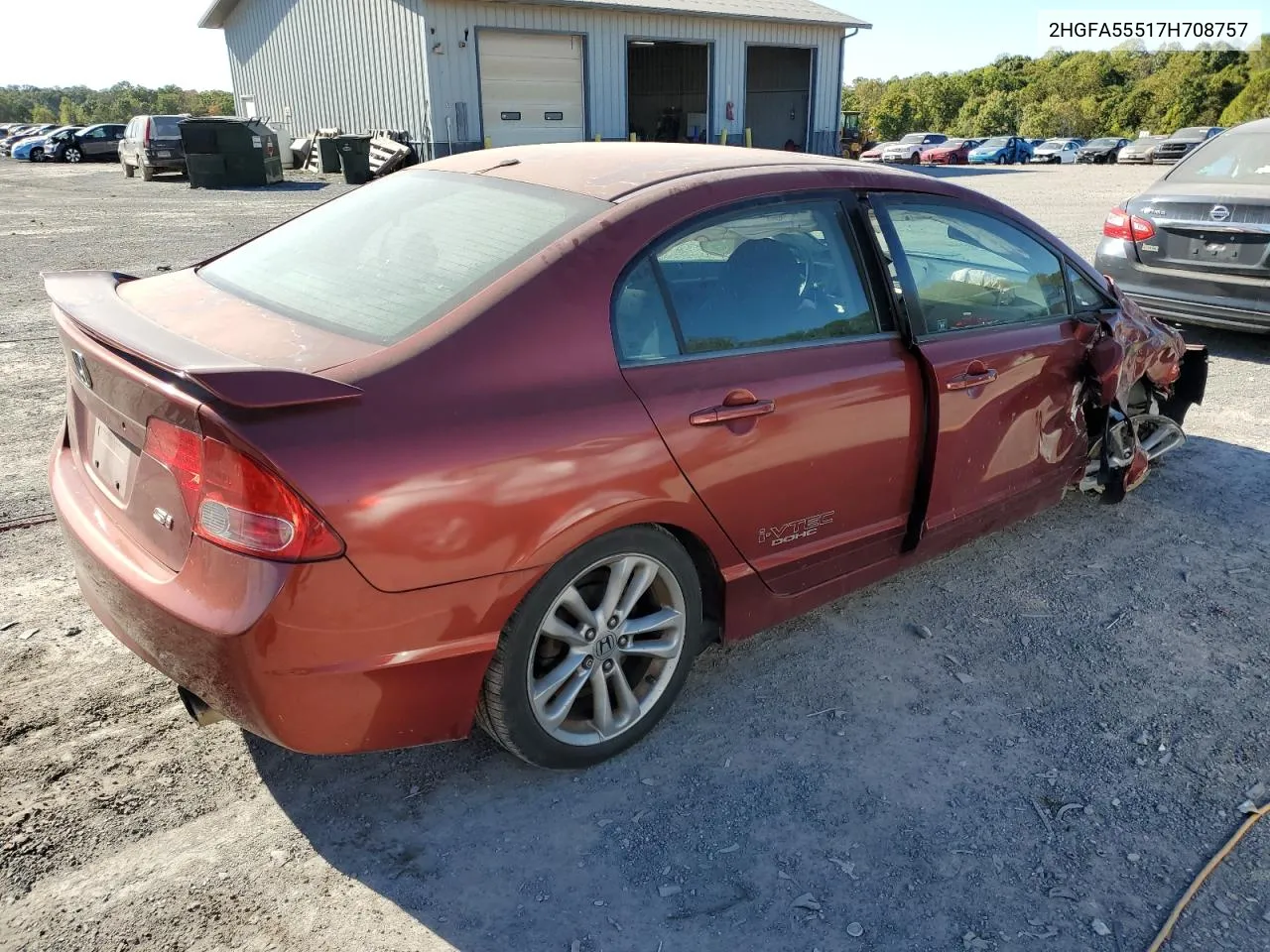 2007 Honda Civic Si VIN: 2HGFA55517H708757 Lot: 75598164