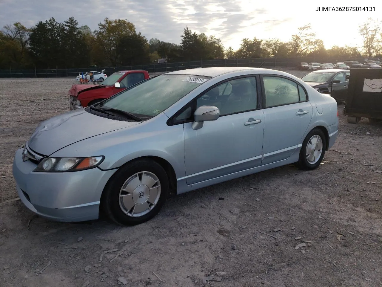 2007 Honda Civic Hybrid VIN: JHMFA36287S014131 Lot: 75695914