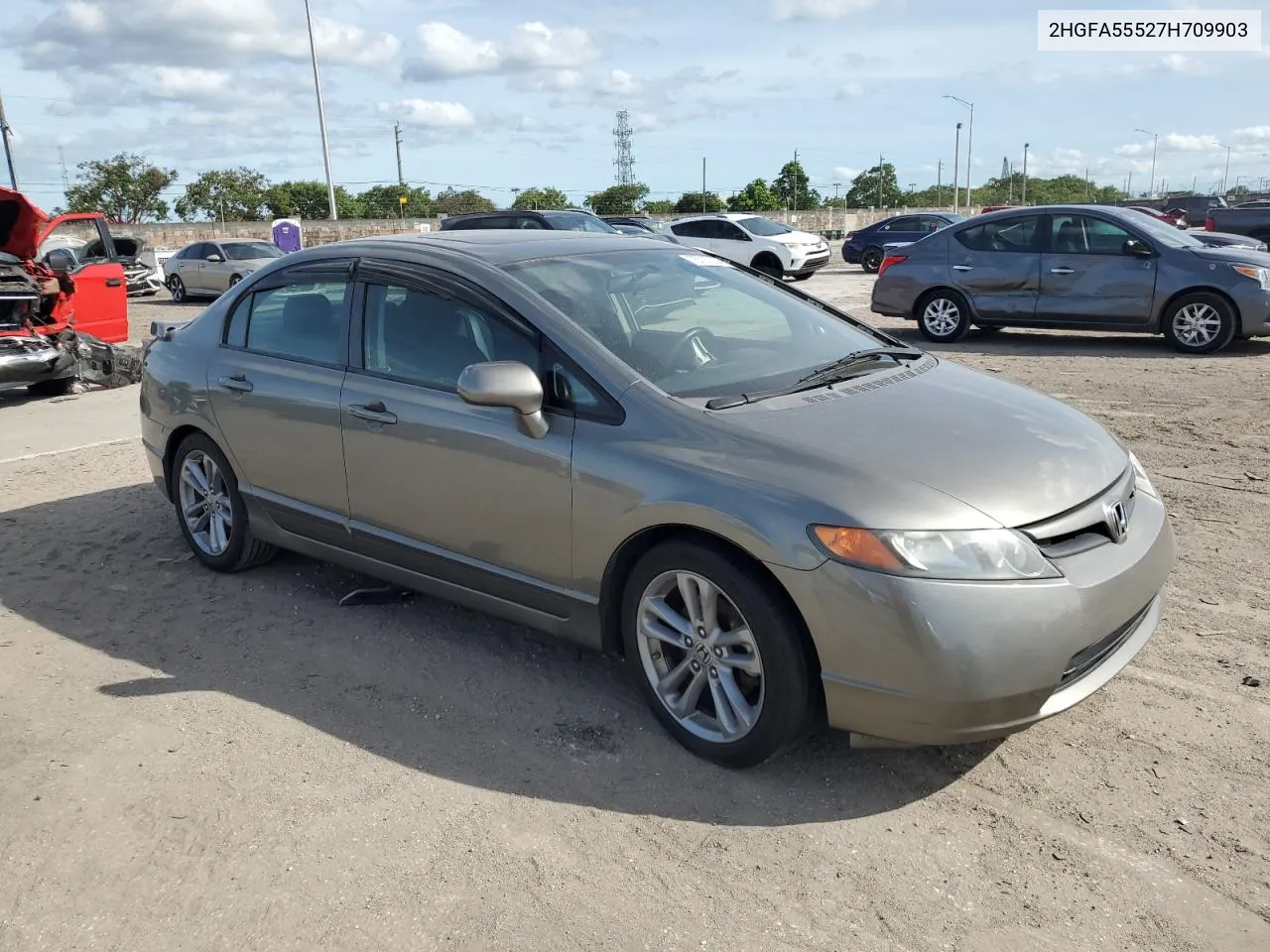 2007 Honda Civic Si VIN: 2HGFA55527H709903 Lot: 75707014